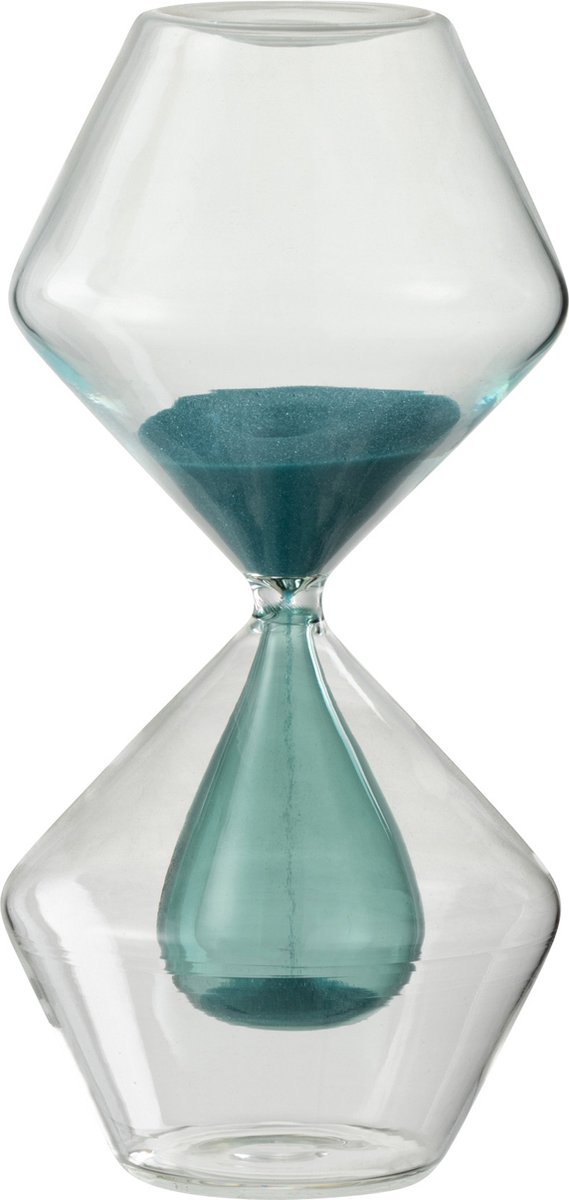   | glas | blauw | 8.5x8.5x (h)17.5 cm